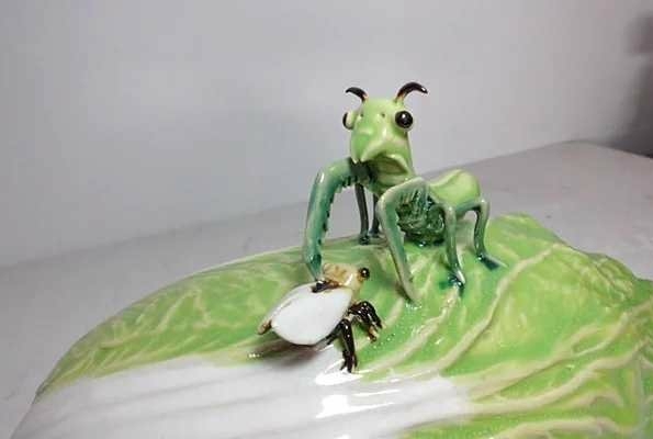 古玩陶瓷白菜擺件拍賣，當前價格6900元