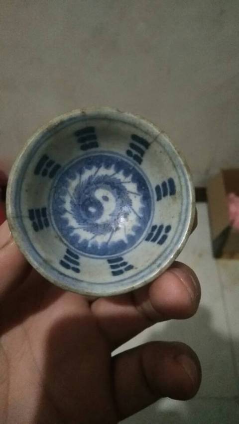 古玩陶瓷八卦杯拍賣，當前價格6800元