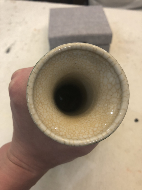 古玩陶瓷綠哥釉瓶拍賣，當前價格18800元