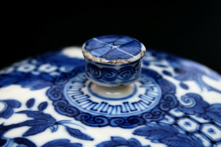 古玩陶瓷青花蓋缸拍賣，當前價格6000元