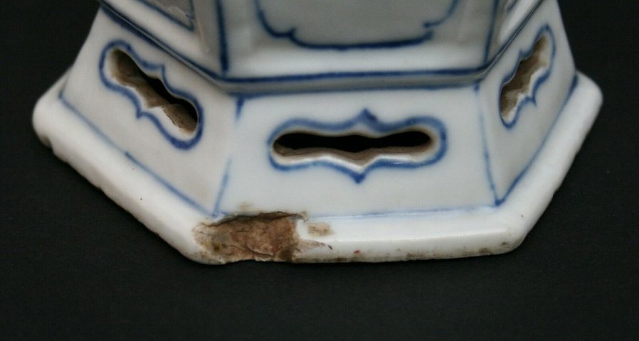 古玩陶瓷青花六方瓶拍賣，當前價格10000元