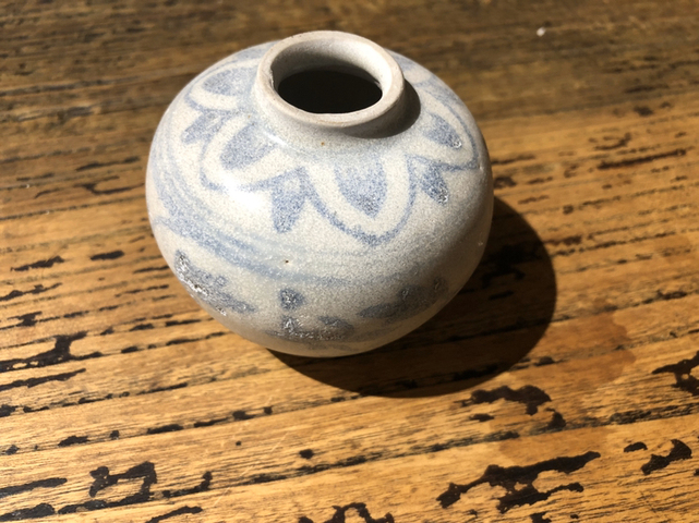 古玩陶瓷青花花卉紋罐拍賣，當前價格9000元