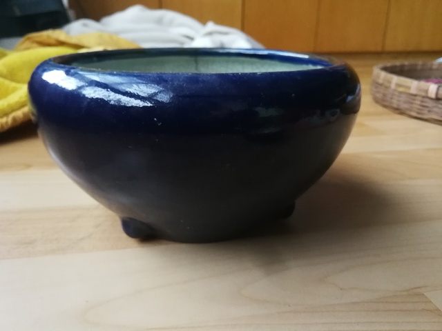 古玩陶瓷藍釉三足缽式爐拍賣，當前價格12800元