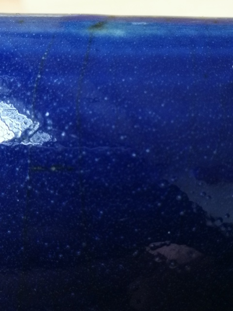 古玩陶瓷藍釉三足缽式爐拍賣，當前價格12800元