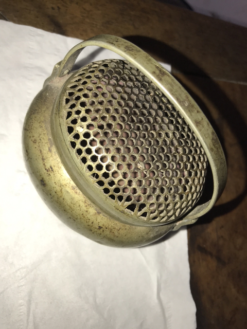 古玩陶瓷銅手爐拍賣，當前價格8000元