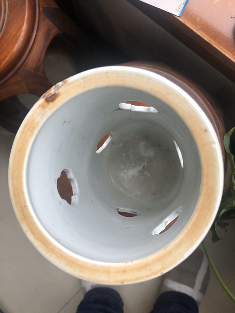 古玩陶瓷綠彩龍紋帽筒拍賣，當前價格10000元