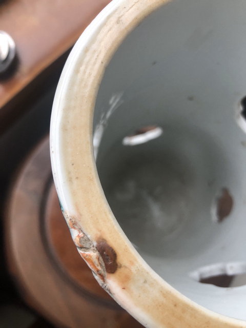 古玩陶瓷綠彩龍紋帽筒拍賣，當前價格10000元