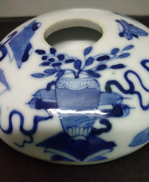 古玩陶瓷博古圖青花水呈拍賣，當前價格9080元