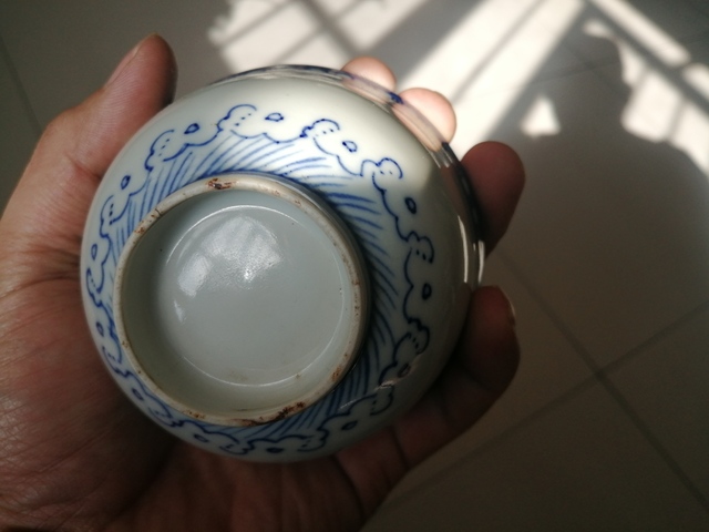 古玩陶瓷青花杯拍賣，當前價格7000元