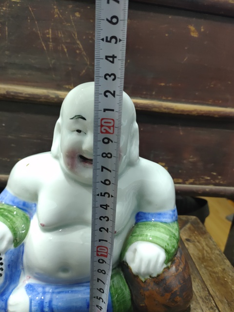 古玩陶瓷彌勒佛瓷塑像拍賣，當(dāng)前價(jià)格13900元