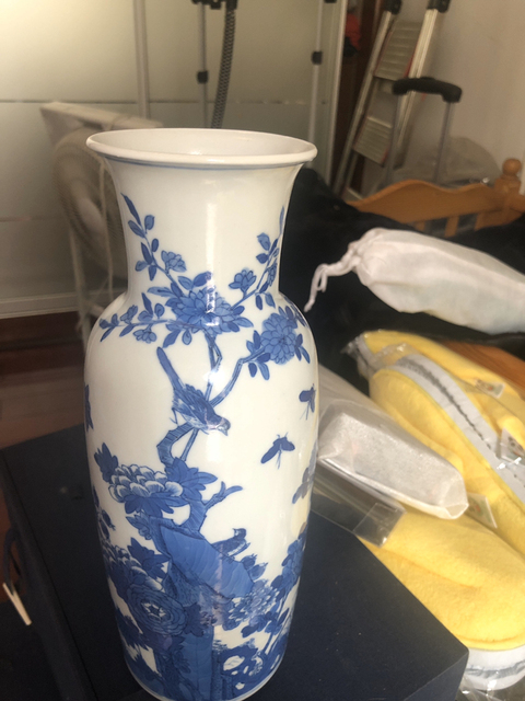 古玩陶瓷青花花鳥紋瓶拍賣，當前價格8000元