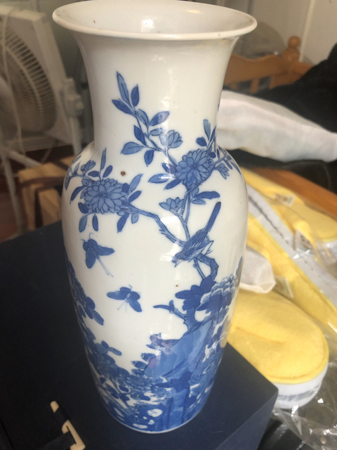 古玩陶瓷青花花鳥紋瓶拍賣，當前價格8000元