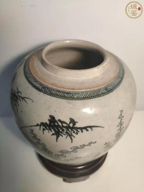 古玩陶瓷青花松竹梅紋罐拍賣，當前價格4000元