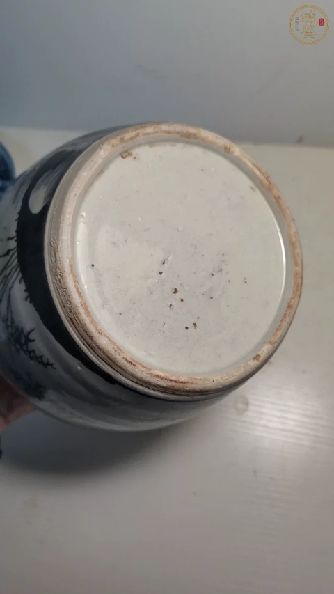 古玩陶瓷青花松竹梅紋罐拍賣，當前價格4000元