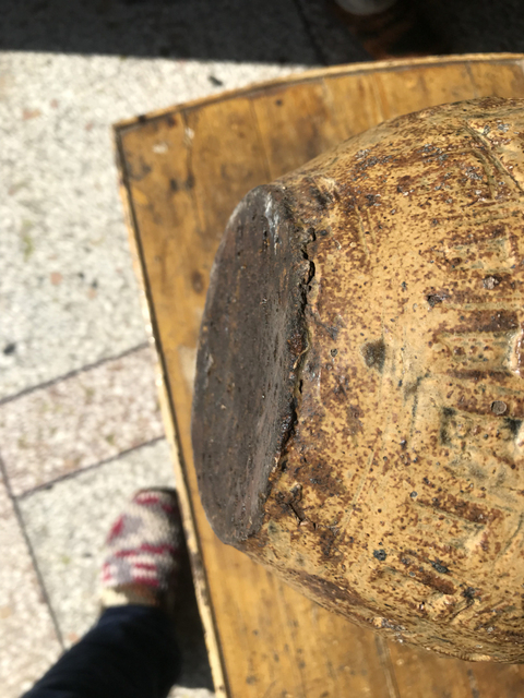 古玩陶瓷醬黃釉小罐拍賣，當前價格7000元