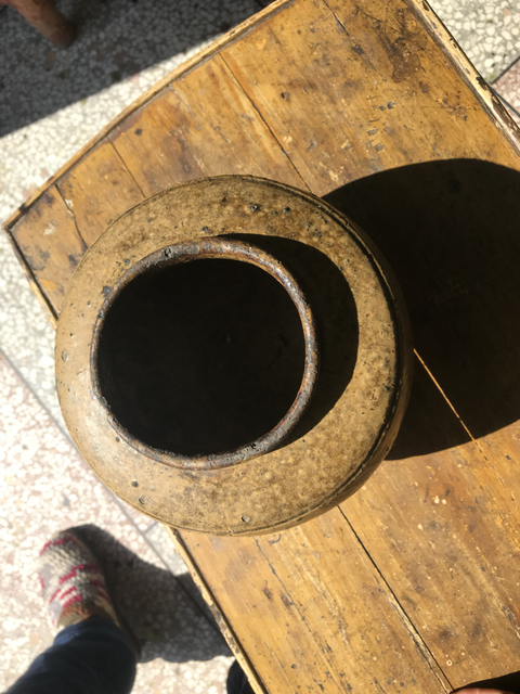 古玩陶瓷醬黃釉小罐拍賣，當前價格7000元