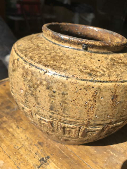 古玩陶瓷醬黃釉小罐拍賣，當前價格7000元