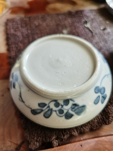 古玩陶瓷青花花卉紋印泥盒拍賣，當前價格8000元