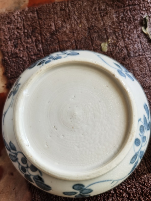 古玩陶瓷青花花卉紋印泥盒拍賣，當前價格8000元