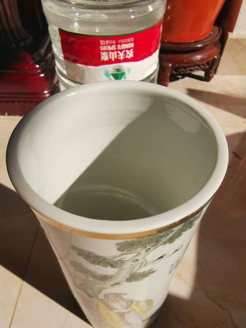 古玩陶瓷粉彩帽筒拍賣，當前價格11800元