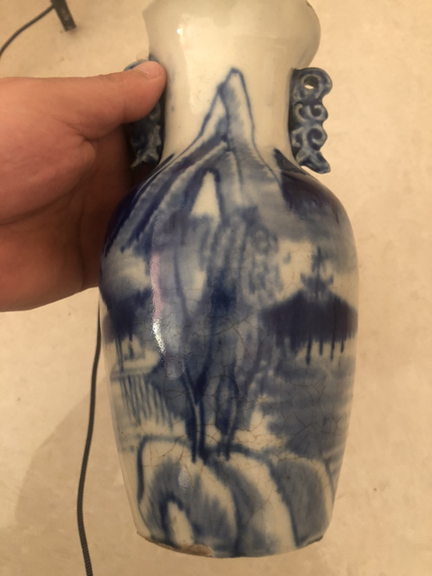 古玩陶瓷青花瓶拍賣，當(dāng)前價(jià)格4800元