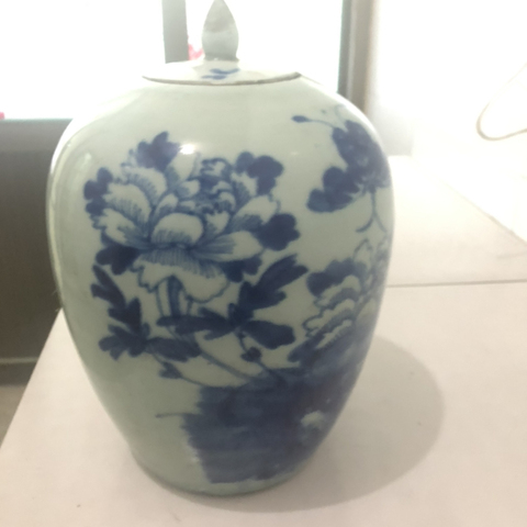 古玩陶瓷牡丹紋冬瓜罐拍賣，當前價格11000元