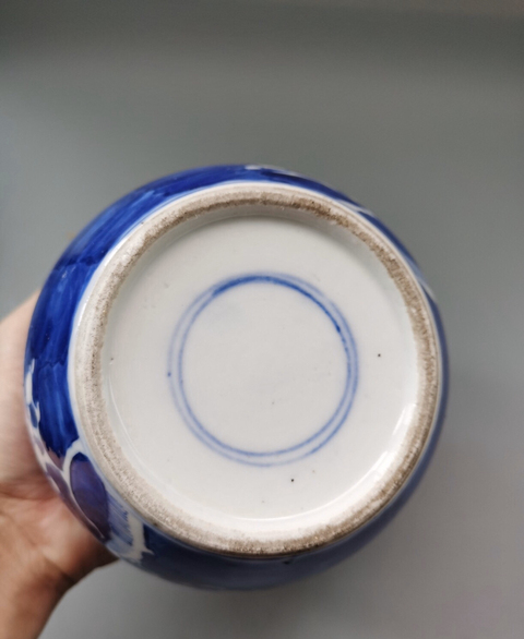 古玩陶瓷青花冰梅罐拍賣，當前價格10000元