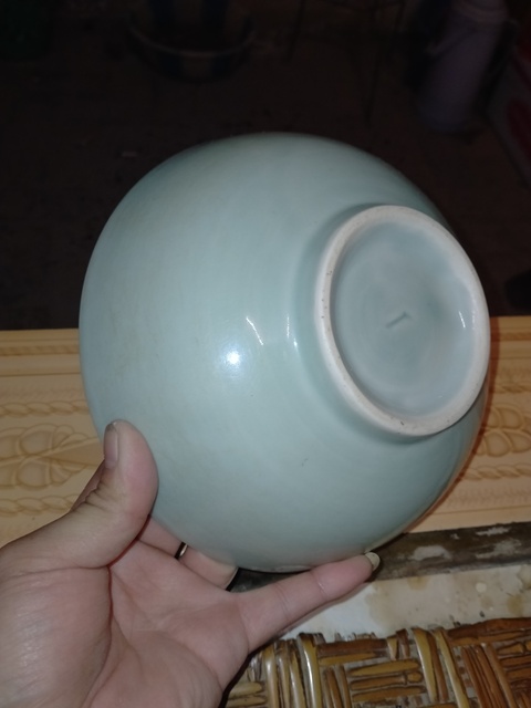 古玩陶瓷豆青釉碗拍賣，當前價格2000元