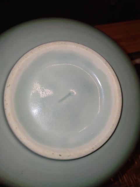 古玩陶瓷豆青釉碗拍賣，當前價格2000元