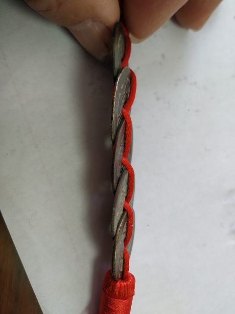 古玩錢幣清代五帝錢一套拍賣，當前價格9600元