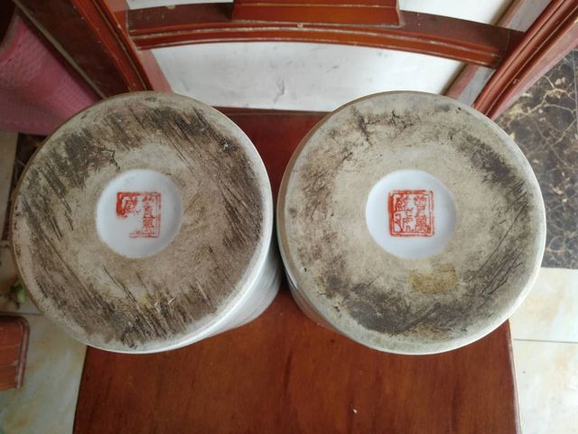 古玩陶瓷彩繪帽筒拍賣，當前價格9200元