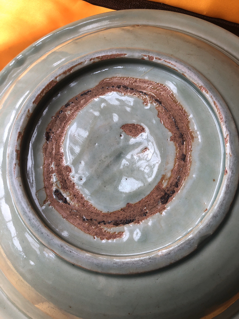 古玩陶瓷龍泉窯刻花洗拍賣，當前價格12800元