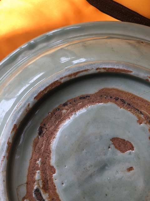 古玩陶瓷龍泉窯刻花洗拍賣，當前價格12800元