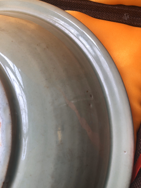 古玩陶瓷龍泉窯刻花洗拍賣，當前價格12800元