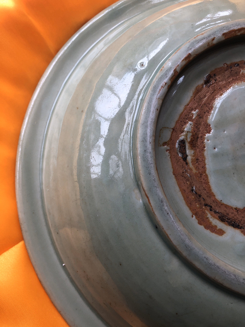 古玩陶瓷龍泉窯刻花洗拍賣，當前價格12800元