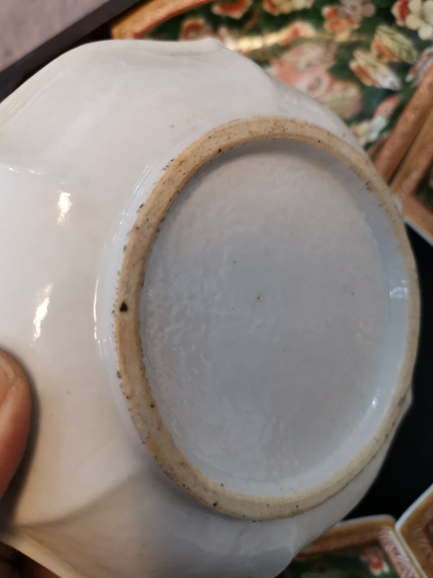 古玩陶瓷晚清五彩落花流水瑞獸紋攢盤拍賣，當前價格11800元