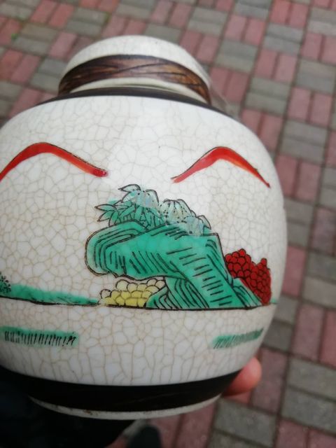 古玩陶瓷哥釉五彩罐拍賣，當前價格14800元