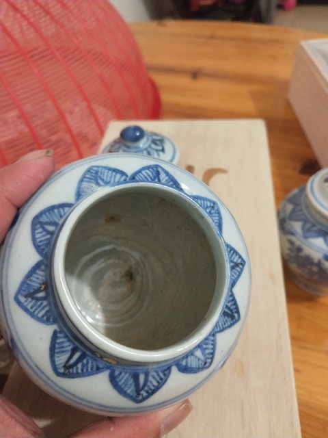 古玩陶瓷成化至弘治青花高士圖蓋罐拍賣，當(dāng)前價(jià)格14800元