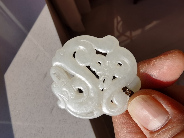 古玩玉器淸未民初和田玉雙龍佩拍賣，當前價格7800元