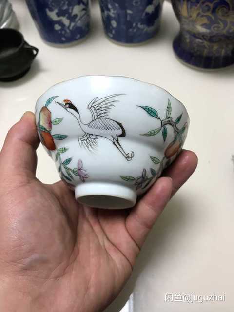 古玩陶瓷粉彩杯拍賣，當前價格14800元