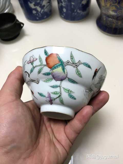 古玩陶瓷粉彩杯拍賣，當前價格14800元