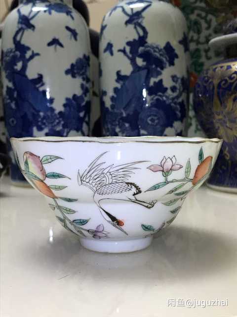 古玩陶瓷粉彩杯拍賣，當前價格14800元