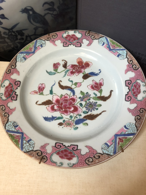 古玩陶瓷粉彩盤拍賣，當前價格5000元