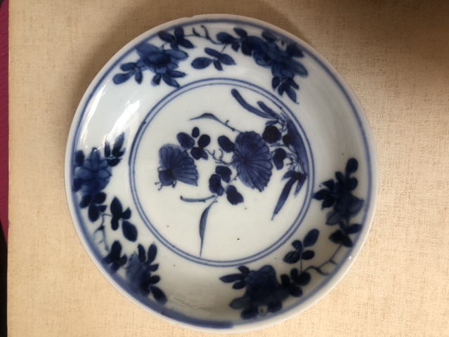 古玩陶瓷青花杯盤拍賣，當前價格6800元