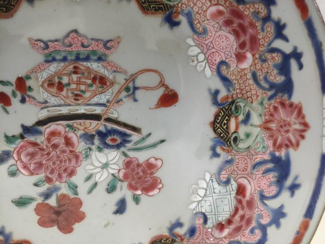 古玩陶瓷粉彩盤拍賣，當(dāng)前價(jià)格3999元