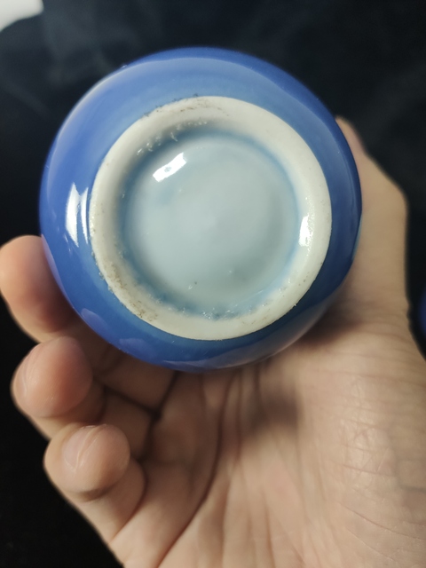 古玩陶瓷祭藍釉杯拍賣，當前價格12800元