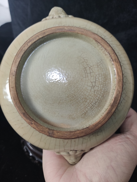 古玩陶瓷白釉輔首爐拍賣，當前價格6000元