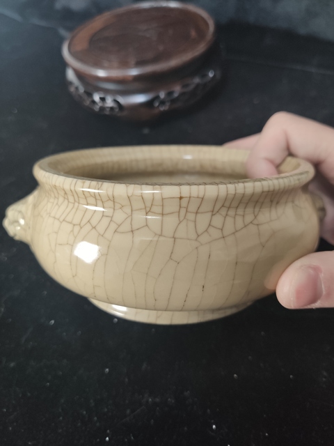 古玩陶瓷白釉輔首爐拍賣，當前價格6000元