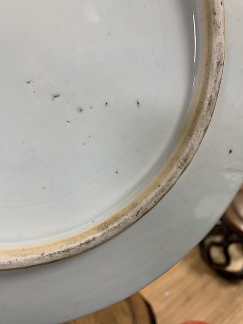 古玩陶瓷清光緒青花云龍紋槅盤拍賣，當前價格9000元