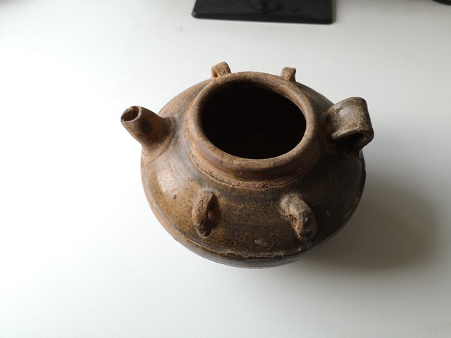 古玩陶瓷四系壺拍賣，當(dāng)前價(jià)格380元